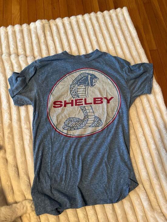 Shelby Other - Shelby Cobra Logo Graphic T-Shirt Heathered Blue Size S
